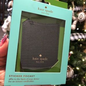 Brand New Kate Spade Sticker Pocket - Black